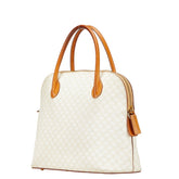 セリーヌ マカダム ショルダーバッグ ハンドバッグ 2WAY ホワイト ブラウン PVC レザー レディース CELINE 【中古】